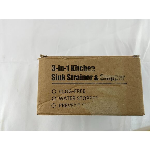 3-In-1 Kitchen Sink Strainer & Stopper Clog-Free Water Stopper Prevent Odors - Picture 8 of 11